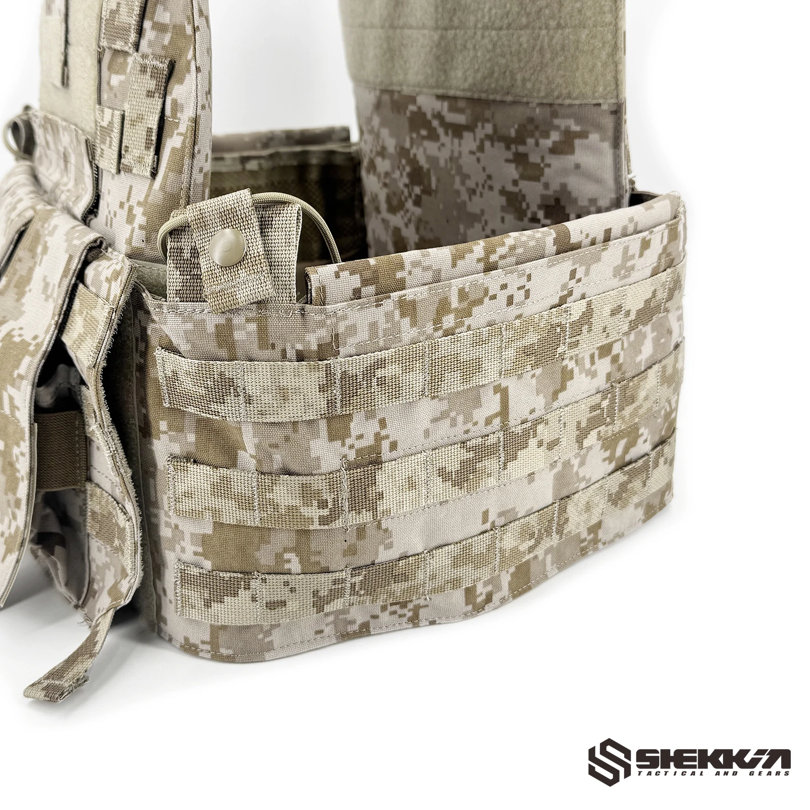 Chaleco táctico Shekkingears portaplacas MOLLE AOR1 Devgru airsoft - imagen 4