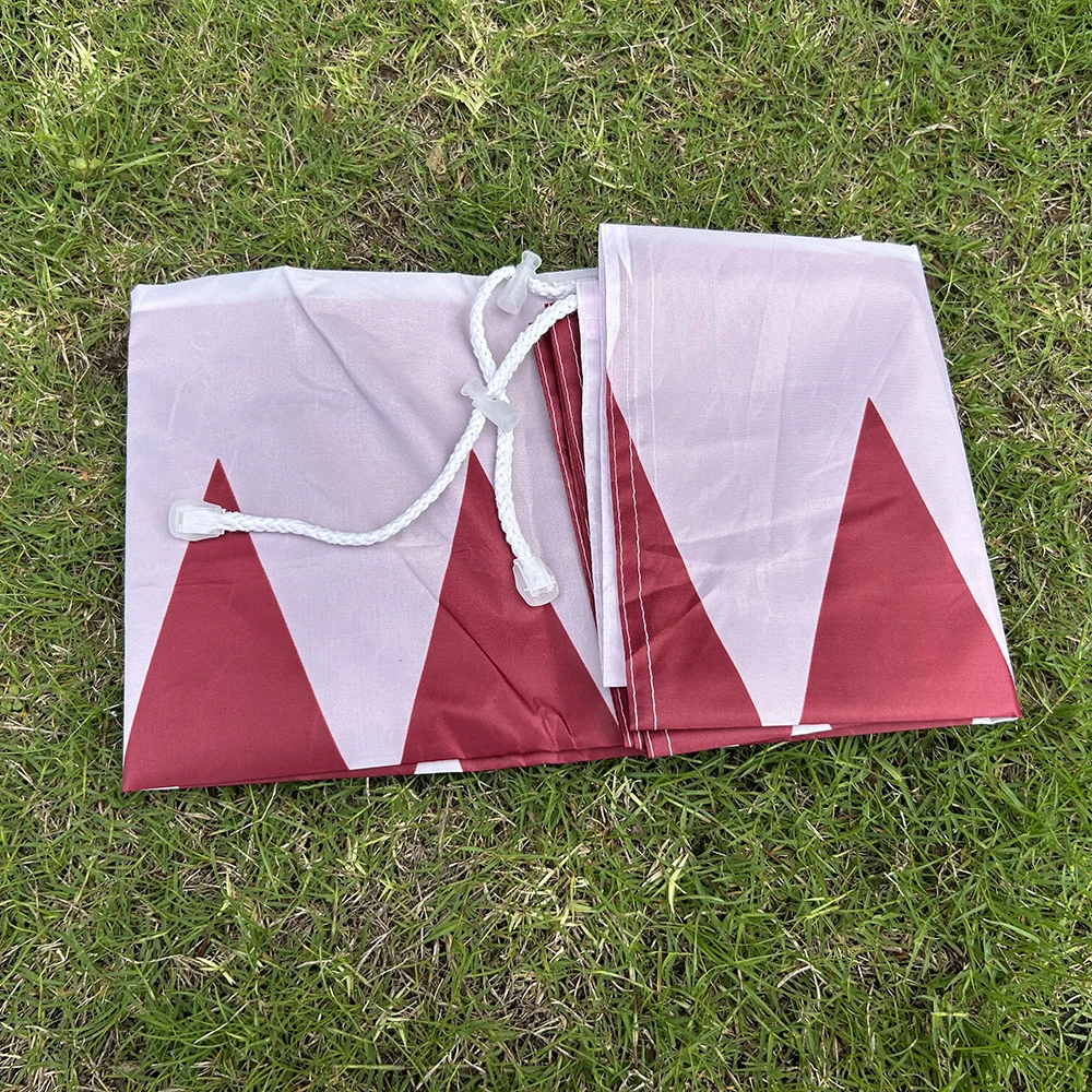 Bandera de Qatar tipo chal en poliéster para interior y exterior - imagen 3