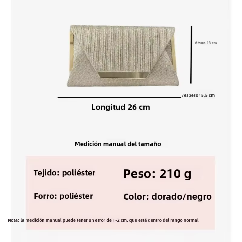 Bolso de hombro táctico estilo clutch elegante moderno - imagen 3