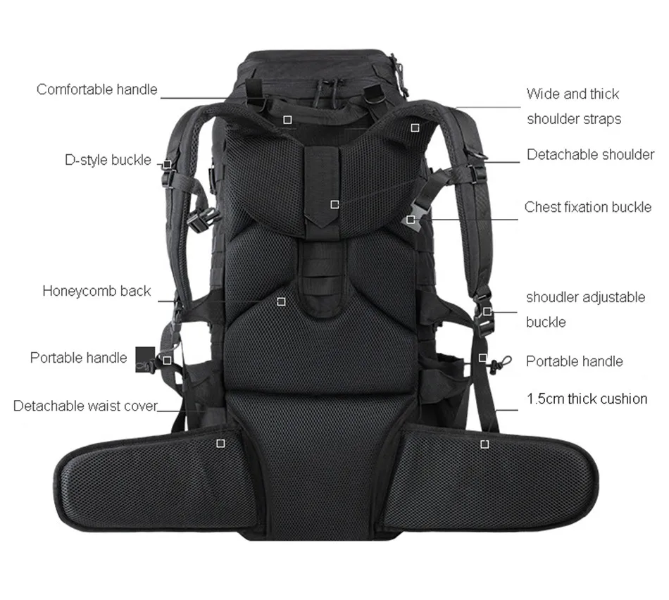 Mochila de viaje resistente para actividades al aire libre
