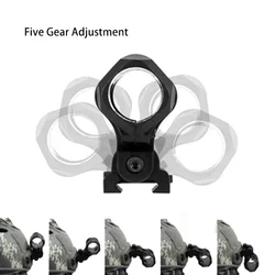 Montura táctica para linterna de casco con giro ajustable