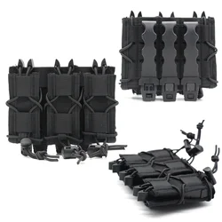 Soporte MOLLE para cargador de pistola con linterna táctica