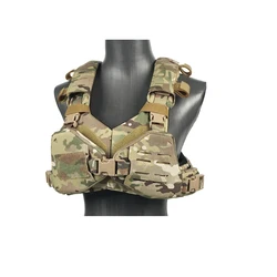 DMGear Chaleco táctico mujer con placas MOLLE ligero para exteriores