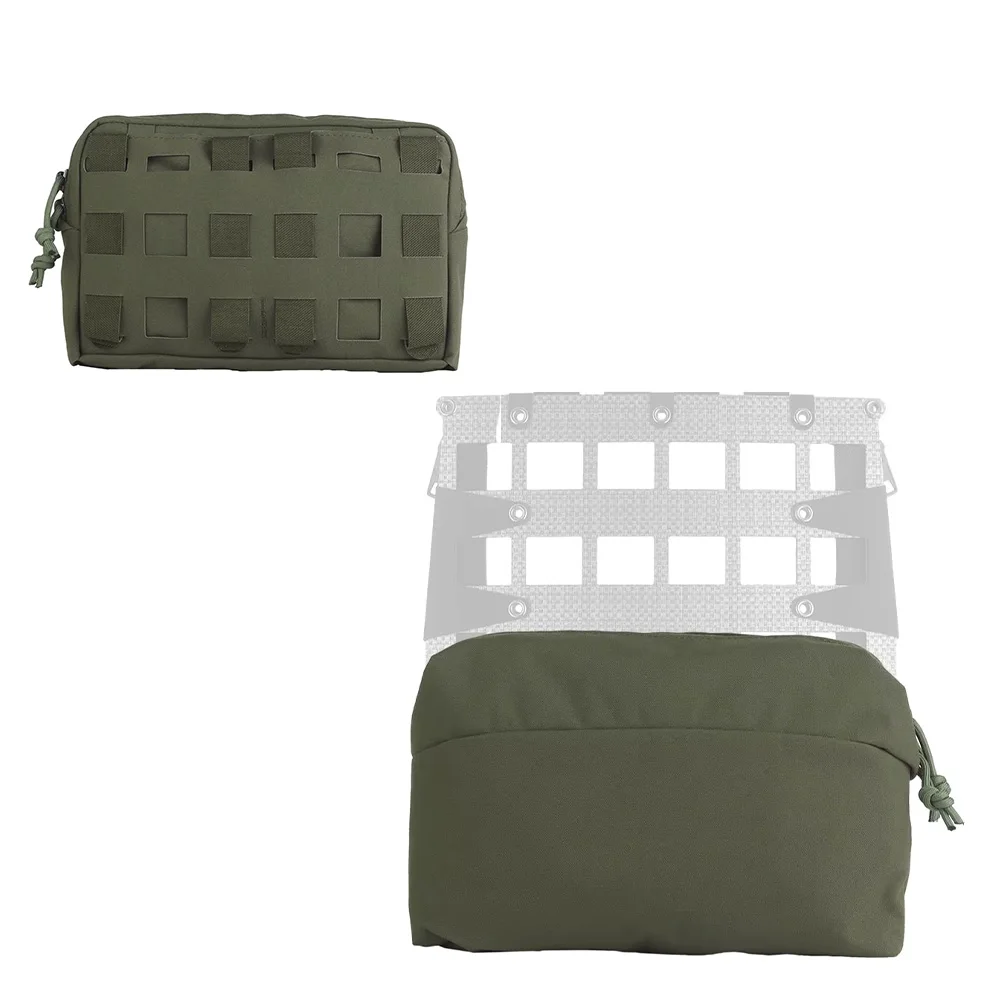 Bolsa táctica Ferro Style MOLLE con solapa frontal y panel trasero - imagen 3