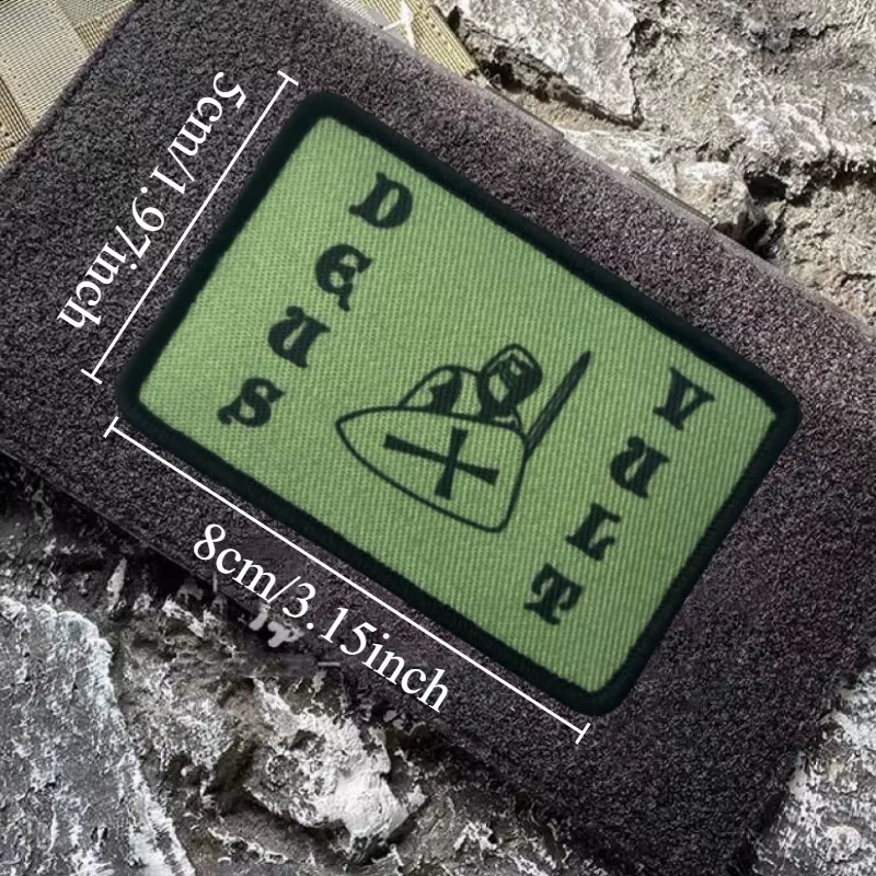 Parche Velcro Deus Vult Crusade templario - insignia táctica