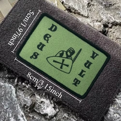 Parche Velcro Deus Vult Crusade templario - insignia táctica