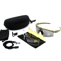 Gafas de tiro polarizadas tácticas Airgun Bullet para caza y moto