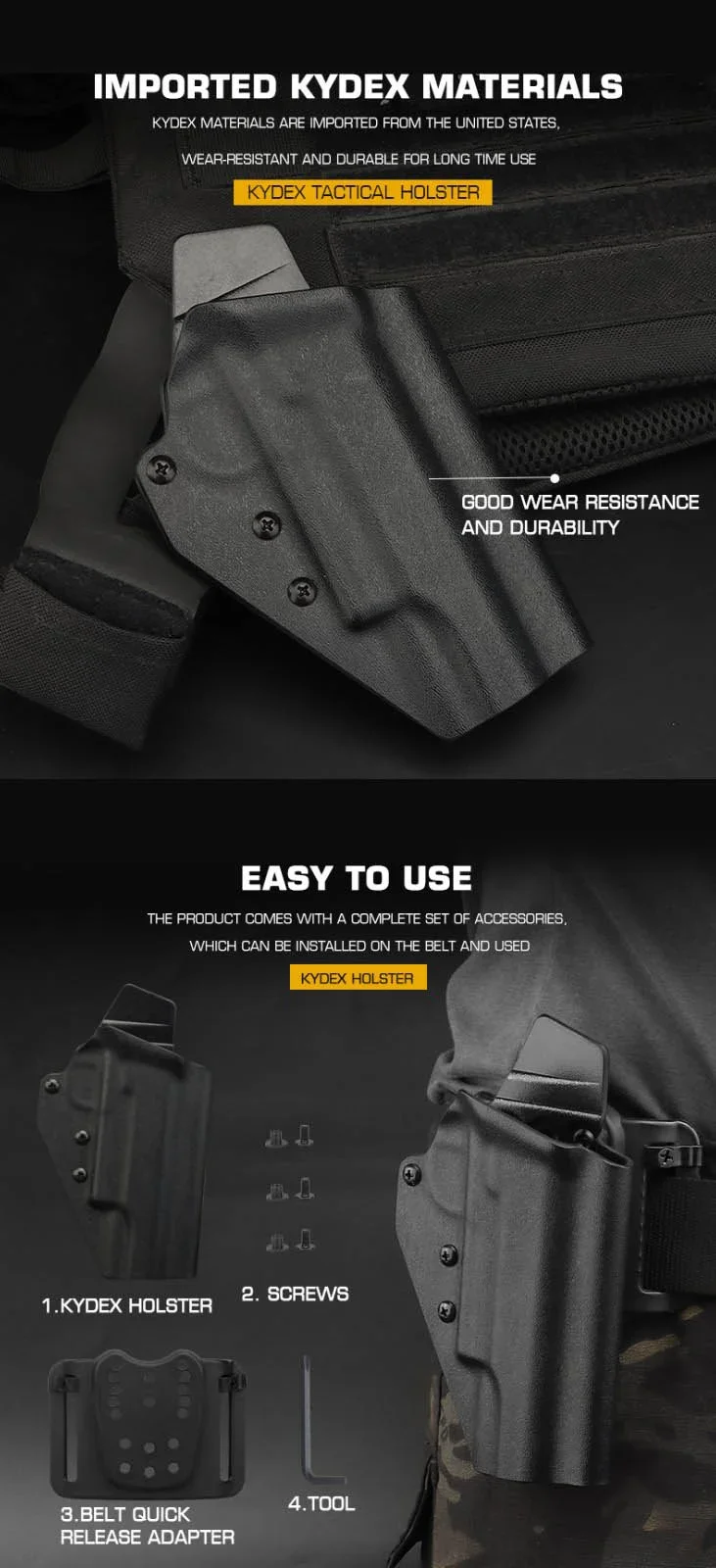 Funda compatible con configuración táctica para airsoft