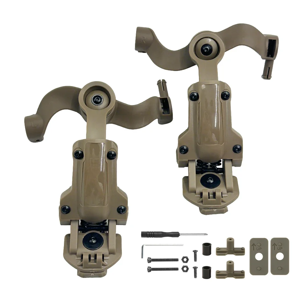 Adaptador Riel ARC Casco Fast Wendy - Soporte Auriculares Táctico Multiángulo