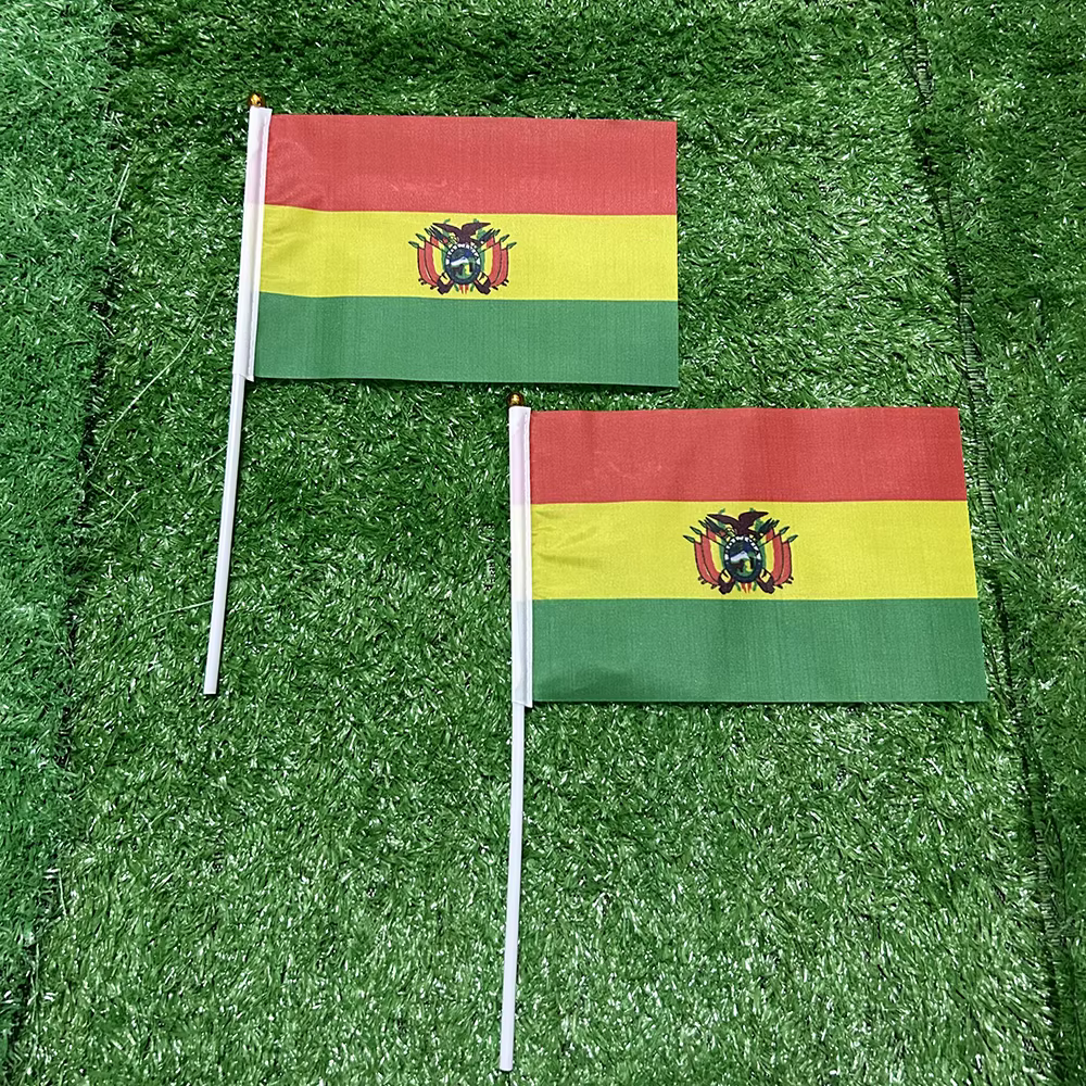Bandera de Bolivia de mano en ripstop resistente para mástil exterior - imagen 5