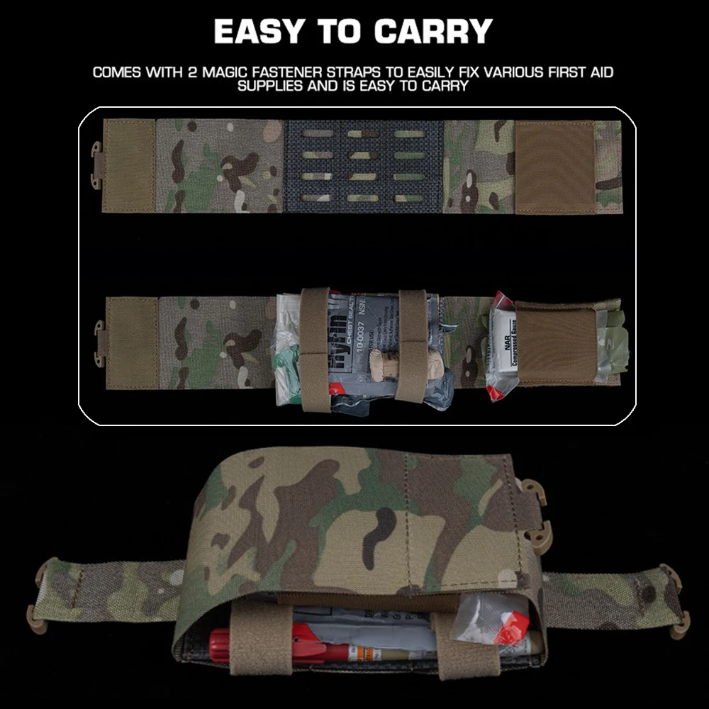 IFAK MOLLE V2 botiquín táctico de emergencia rápida, mini ligero - imagen 2