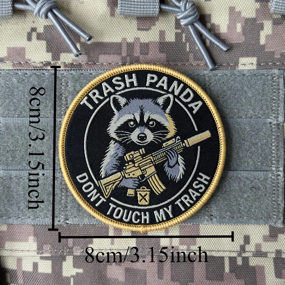 Parche Bordado Moral Táctico – Capibara y Animales Compatible MOLLE para Chaleco Militar - imagen 2