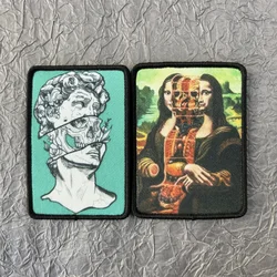 Parche táctico Mona Lisa con moral – insignia Velcro