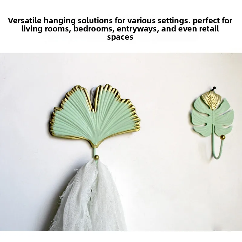 Gancho decorativo para llaves y abrigos en pared