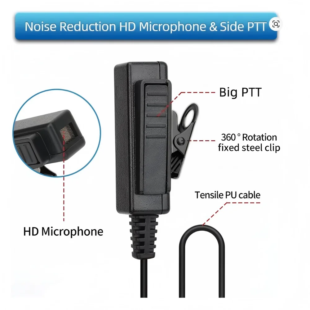 Motorola XPR3000 auricular para radio bidireccional con micrófono - imagen 4