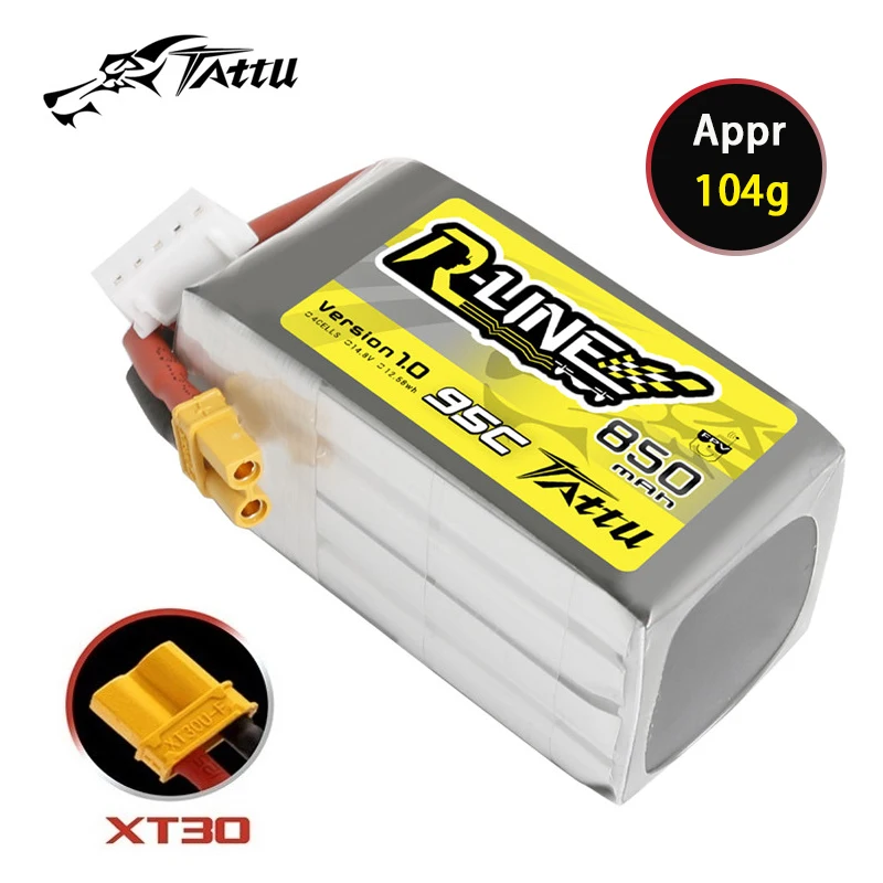 Batería Lipo HOT TATTU 3S 11.1V Conector XT60 para Drones FPV RC - imagen 2