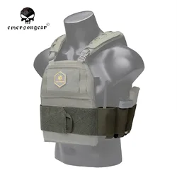 Emersongear Chaleco táctico porta placas MOLLE con funda Mag