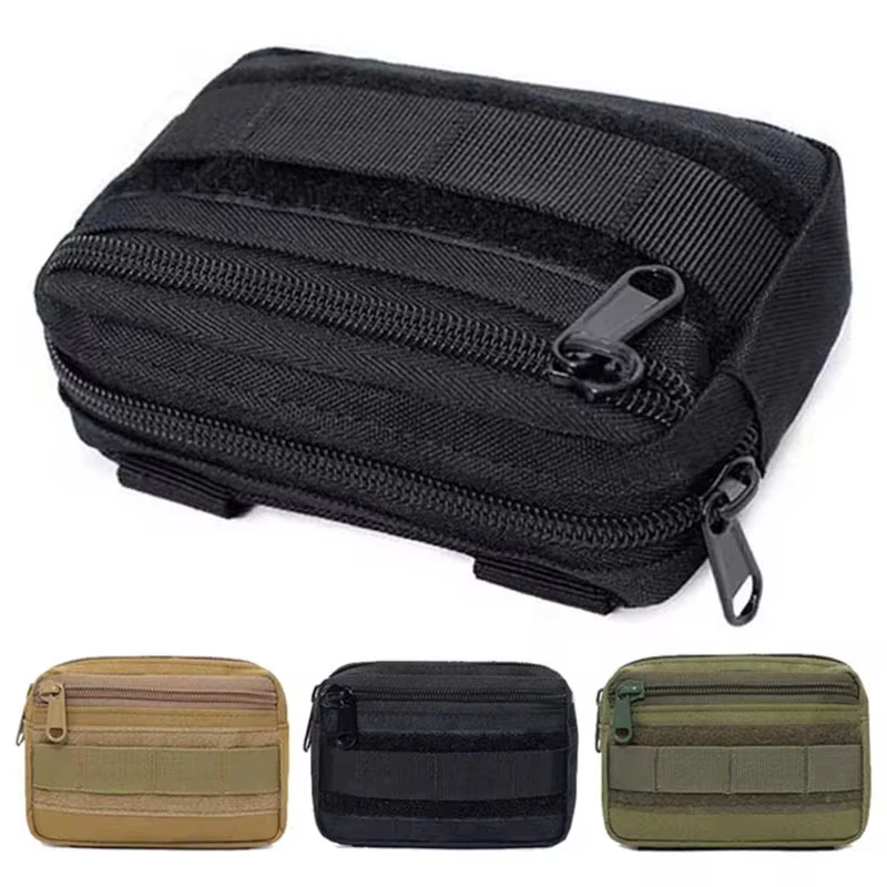Riñonera táctica EDC doble capa con cinturón MOLLE Oxford - imagen 5