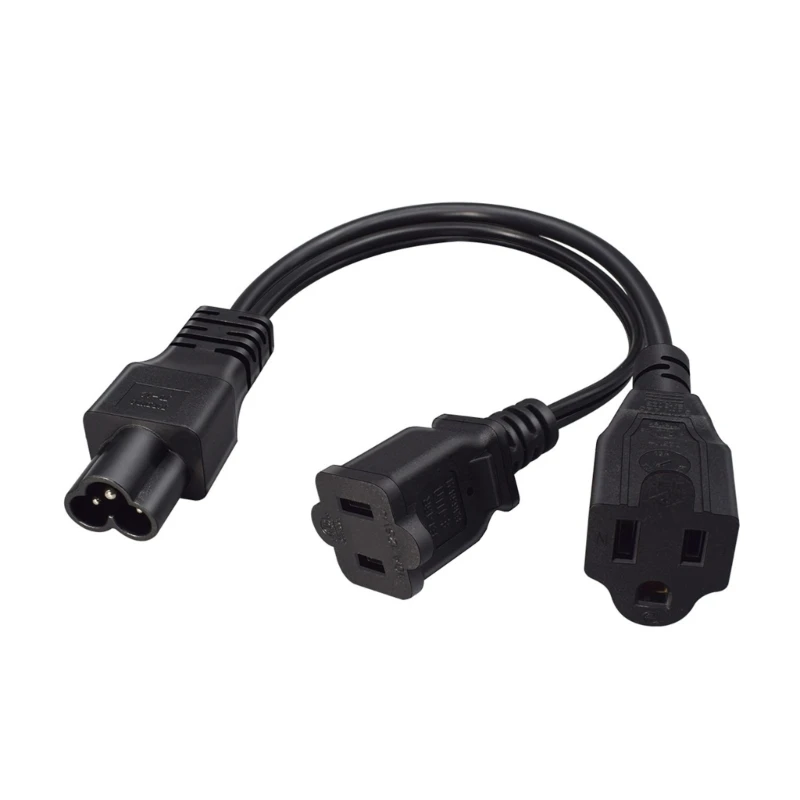 Adaptador de alimentación Y IEC320 a NEMA 1-15R para dispositivos - imagen 4