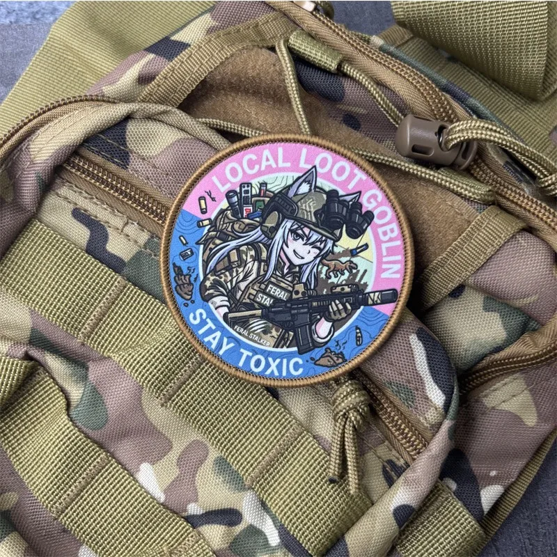 Parche táctico militar anime para mochila y brazalete con velcro - imagen 5