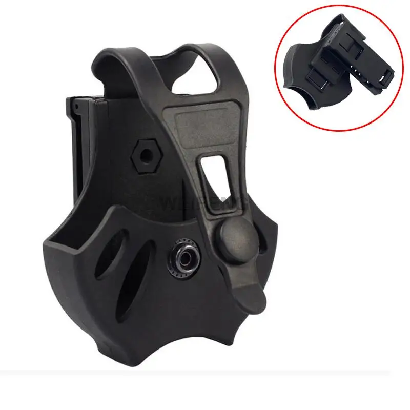 Porta esposas táctico con clip giratorio 360° para cinturón