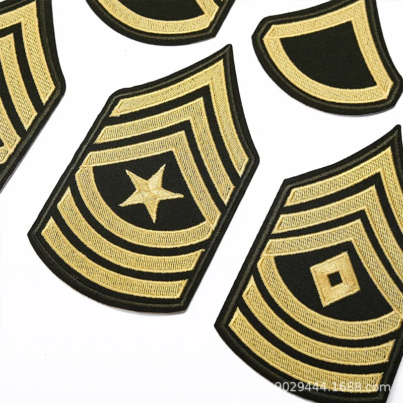 Parche bordado rango militar USA termoadhesivo para correa de hombro - imagen 2