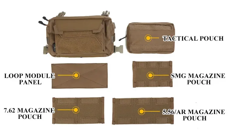 Ángulo lateral que muestra el perfil compacto de la bolsa