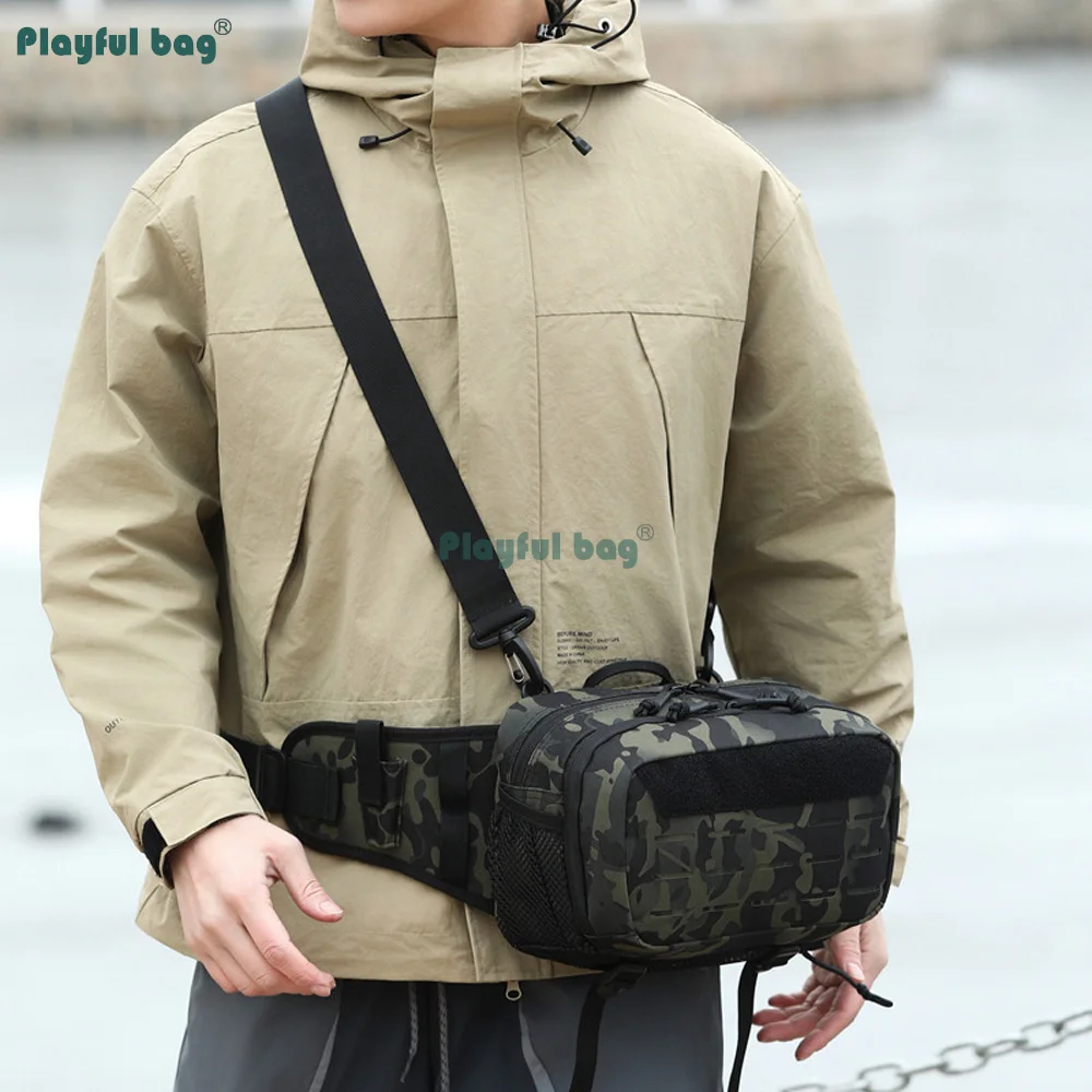 Bolsa de pesca gran capacidad riñonera y bandolera para señuelos - imagen 4