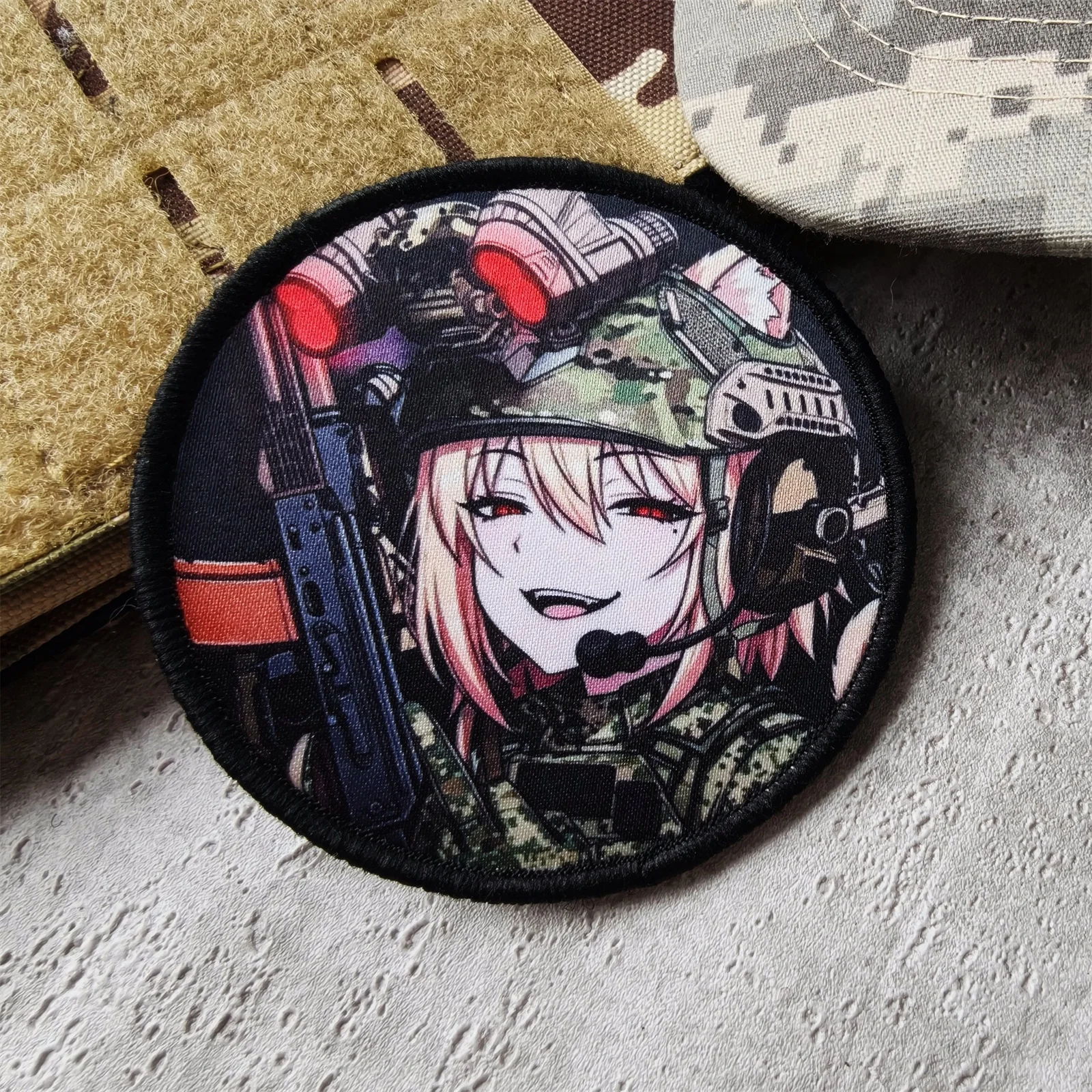 Parche táctico de moral anime con velcro para mochila y chaleco - imagen 3