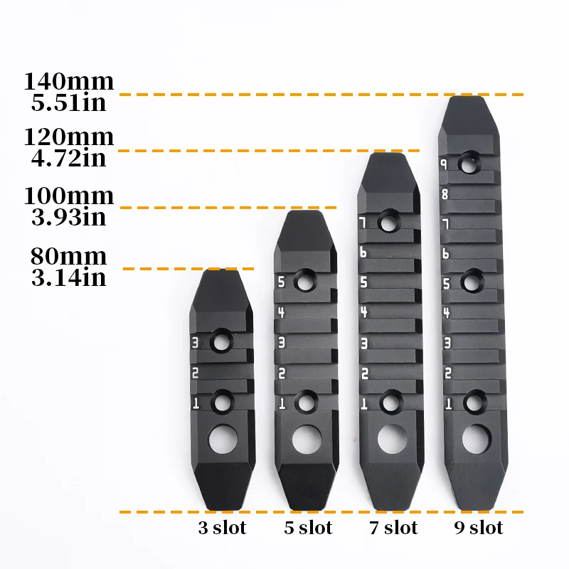 WADSN Riel Casco M-LOK Key-Mod 20mm Soporte Montaje Táctico - imagen 5