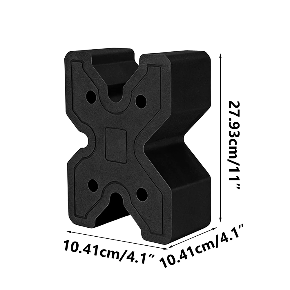 Soporte con estructura en X para apoyo del rifle