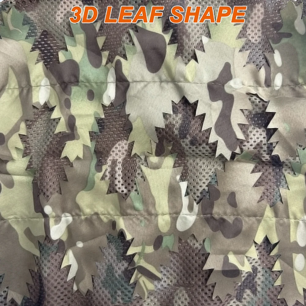 Gorra táctica camuflaje 3D de malla transpirable para airsoft - imagen 5