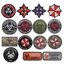 Parche táctico con gancho USS bordado brazalete zombi