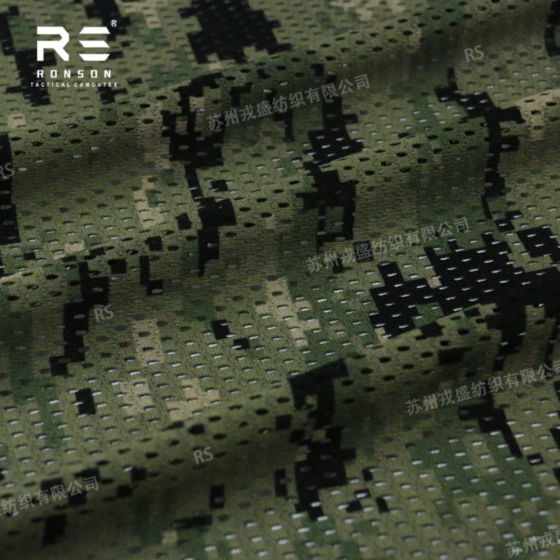 AOR2 Woodland bufanda táctica de malla poliéster ligera doble cara - imagen 4