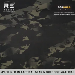 MCBK tela táctica Cordura negro multicam MOLLE cortada con láser