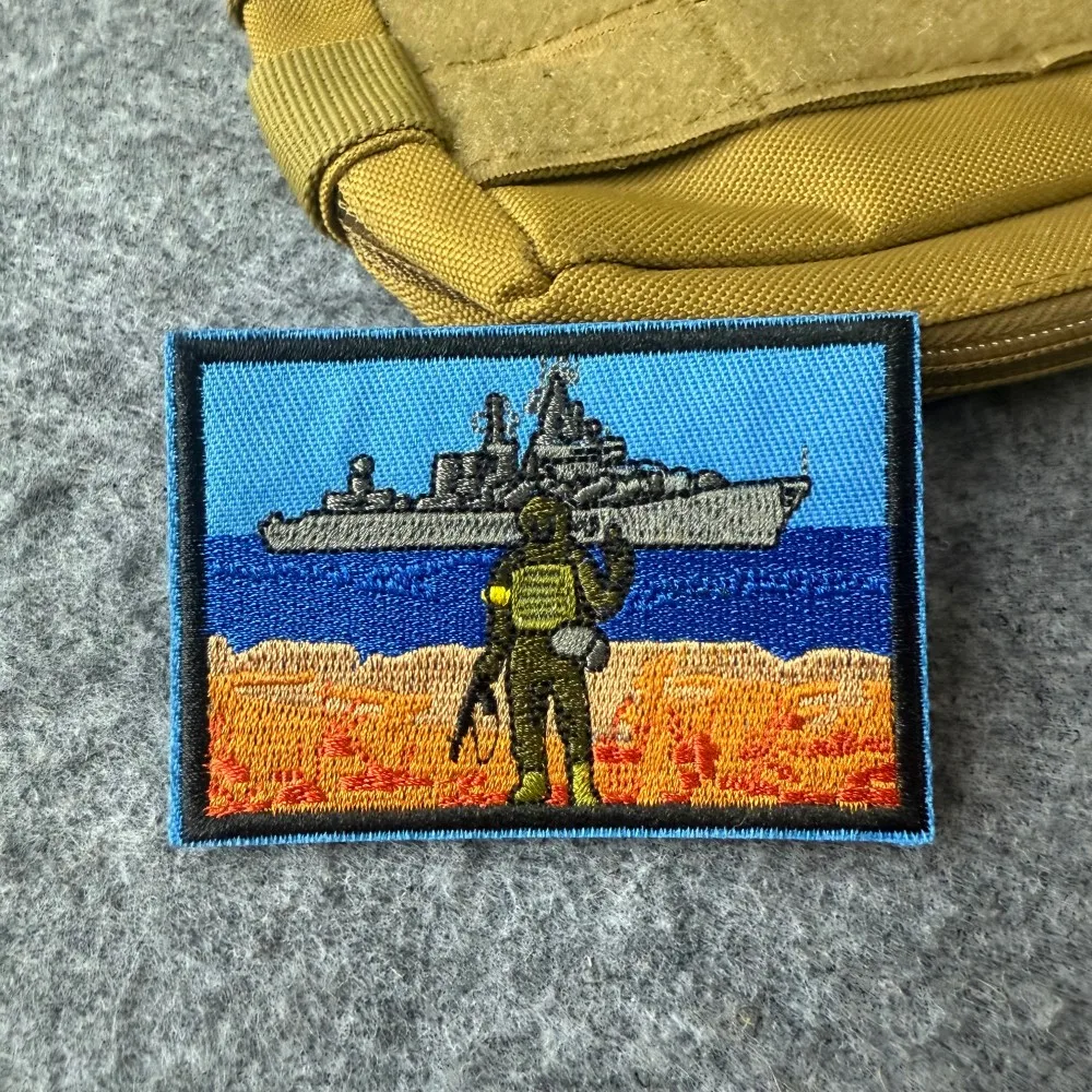 Parche táctico bordado de moral militar con velcro - imagen 3