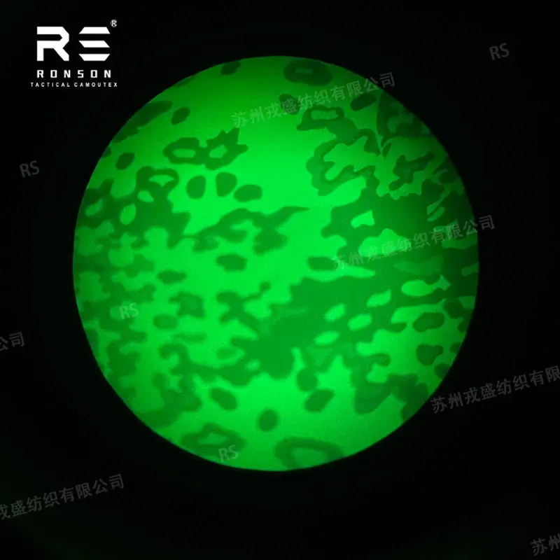 Tela táctica de algodón a cuadros con hoja de roble para ropa - imagen 3
