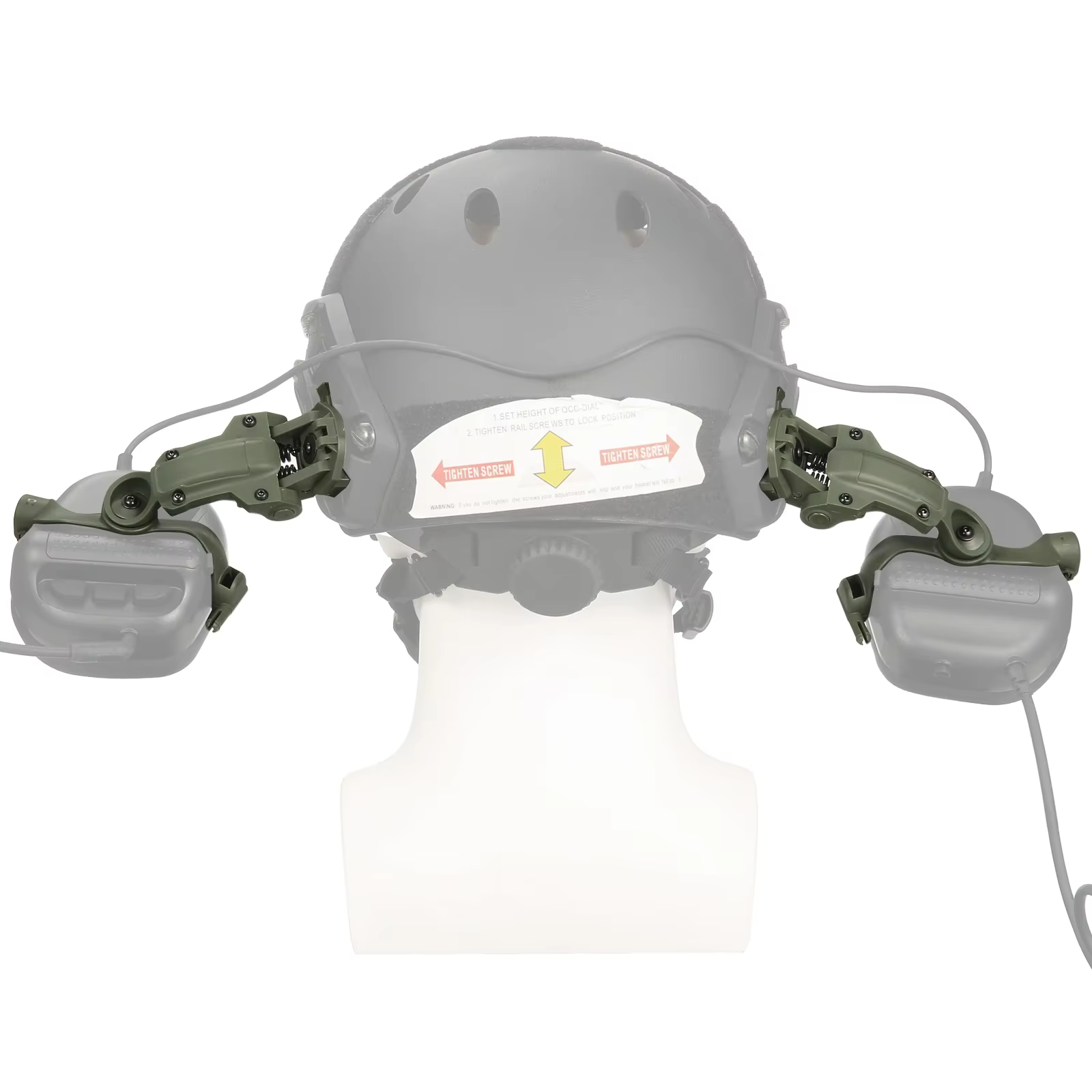 Soporte auriculares casco táctico con rotación multiángulo – Compatible MOLLE - imagen 5