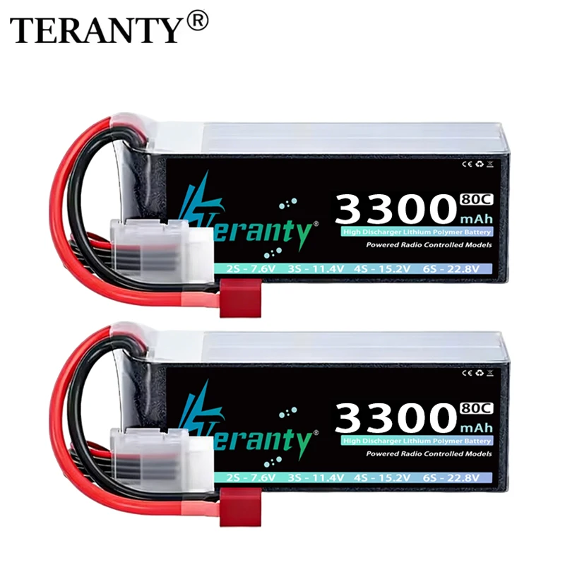 Batería LiPo 15.2V 3300mAh XT60 60C para airsoft y drones TERANTY
