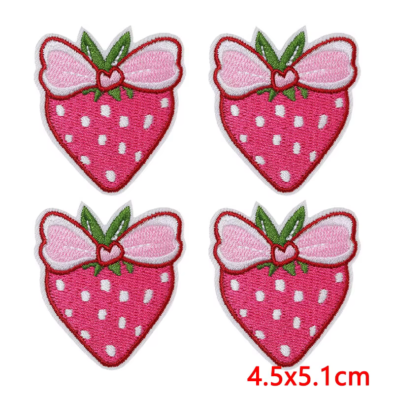 Parche bordado termoadhesivo Día San Valentín rosa dibujos para ropa - imagen 2