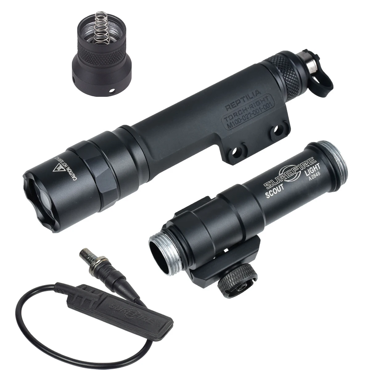 Linterna táctica SureFire M300/M600 de aluminio con soporte KeyMod - imagen 5