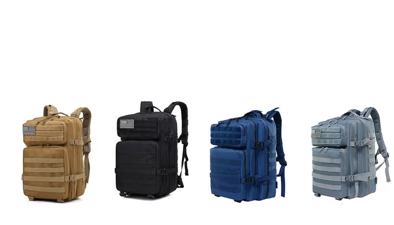 Vista lateral en diseño multicolor/camuflaje