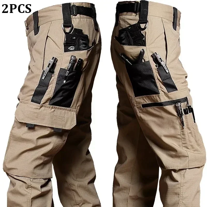 Pantalón con múltiples bolsillos cargo
