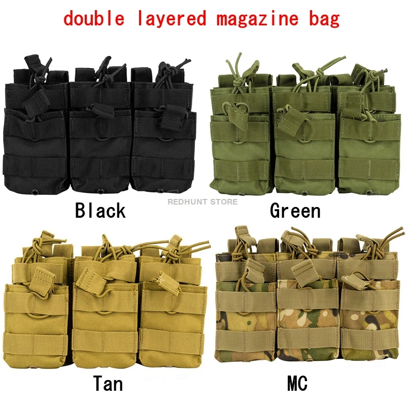 Bolsa de accesorios MOLLE en configuración táctica