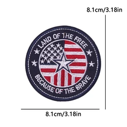 Parche táctico bandera americana con águila – Termoadhesivo para uniforme