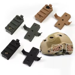 Clip montaje linterna rail Picatinny para casco táctico militar
