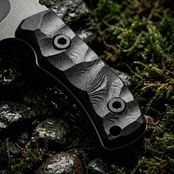 Cuchillo fijo táctico de acero alto rendimiento para camping con funda