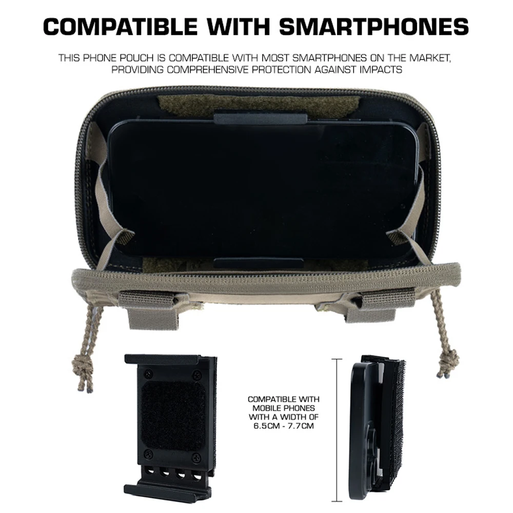 Funda táctica MOLLE para móvil, compatible con EUD - imagen 3
