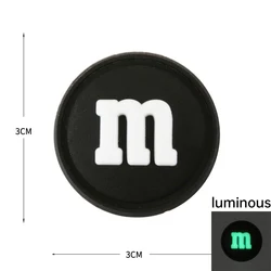 Parche táctico 3D en goma PVC luminoso letra M