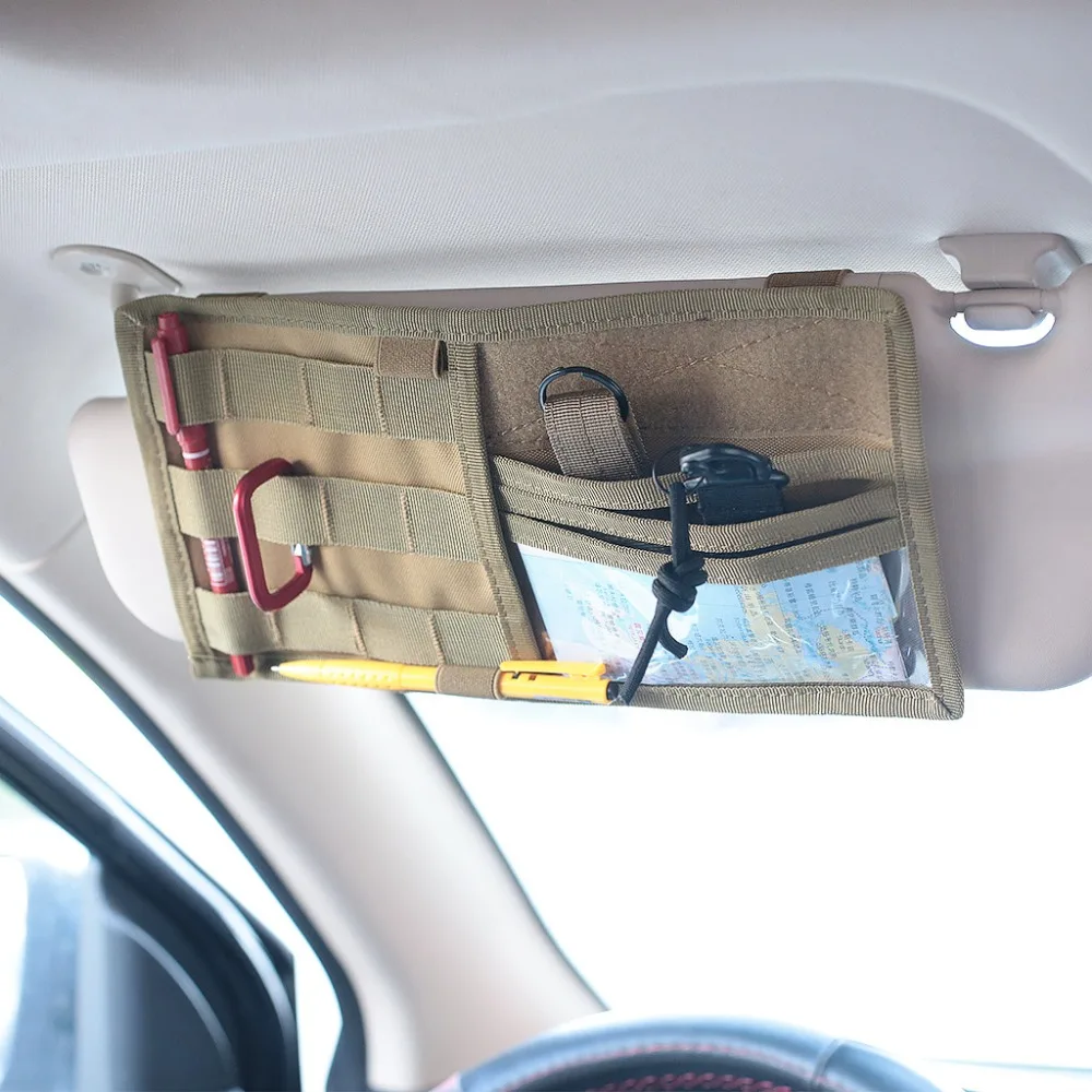 Panel MOLLE para visera de coche y camión, organizador EDC - imagen 3